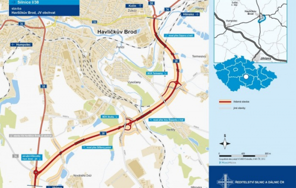 Ředitelství silnic a dálnic zahájilo výstavbu obchvatu Havlíčkova Brodu