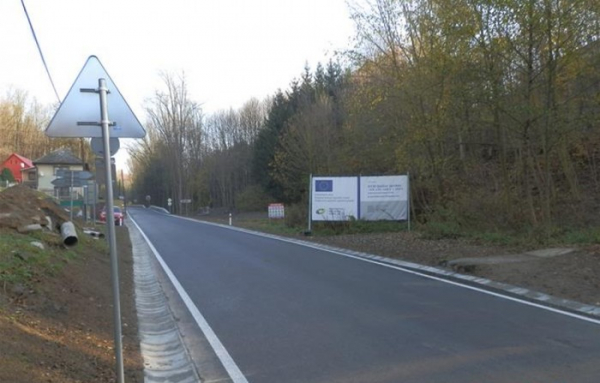 Pokračuje modernizace úseku silnice II/130 mezi obcí Hradec a Ledčí nad Sázavou